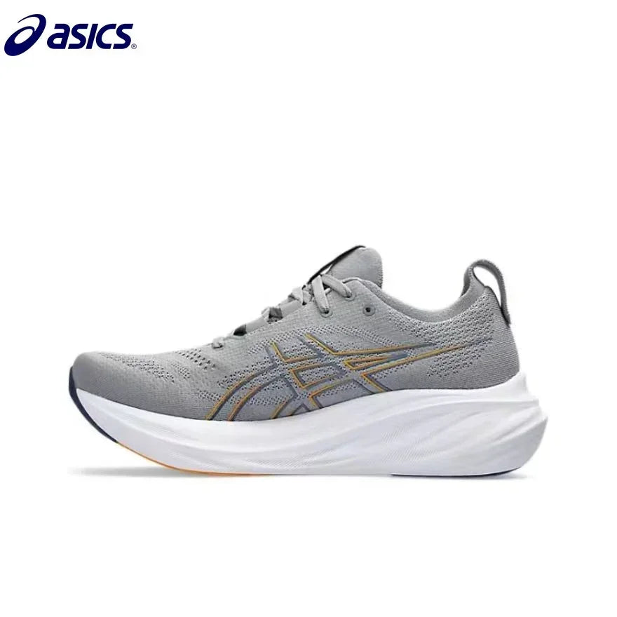 Original Asics Nimbus 26 Running Shoes Men Cushion Stability Asics Sports Shoes Unisex Sneakers White