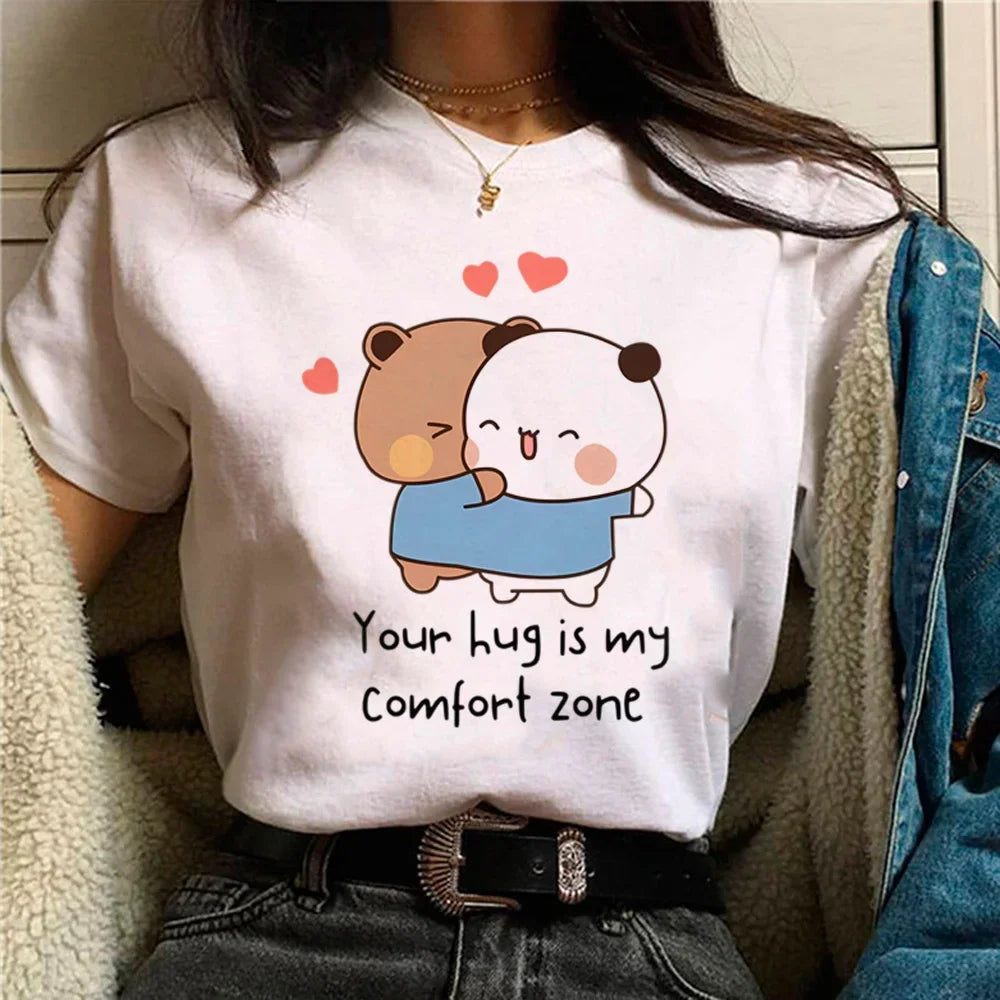 Bubu Dudu t shirt women comic designer anime top girl graphic funny clothes