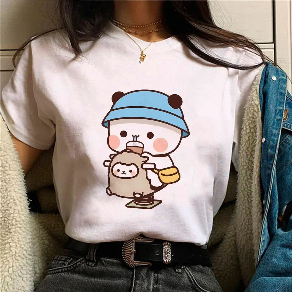 Bubu Dudu t shirt women comic designer anime top girl graphic funny clothes