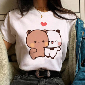 Bubu Dudu t shirt women comic designer anime top girl graphic funny clothes