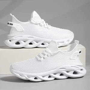 Men's Running Shoes 2024 Mens White Sneakers Shoes Mesh Breathable Outdoor Tennis Walking Gym Shoes for Men Plus Size 39-47