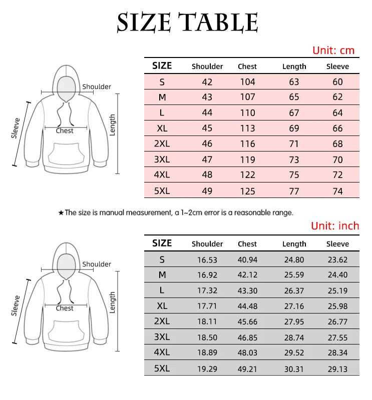 Halloween Men's Hoodie Print Sweatshirts For Men Harajuku Hooded Shirt Pullover Casual Clothes Streetwear Top Men's Clothing