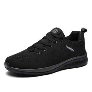 Sport Shoes Men Lightweight Running Sneakers Walking Casual Breathable Shoes Non-slip Comfortable black Big Size 38-48 Hombre