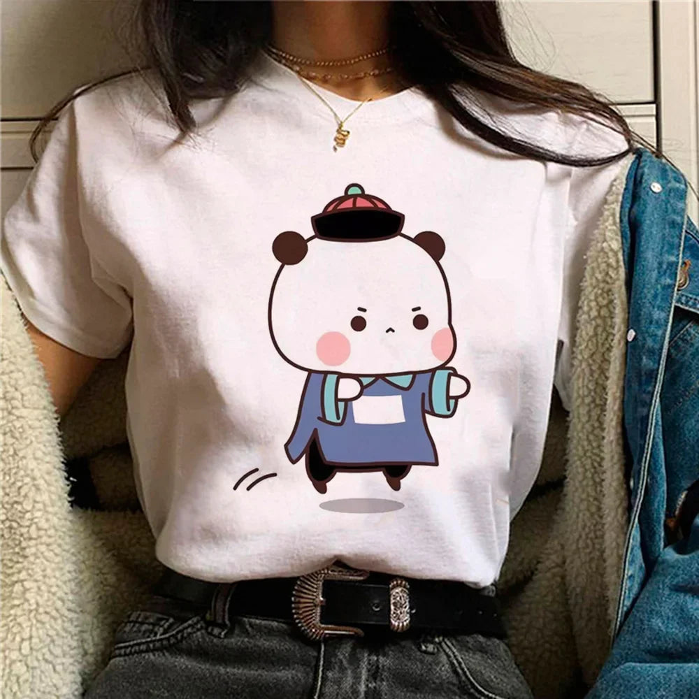 Bubu Dudu t shirt women comic designer anime top girl graphic funny clothes