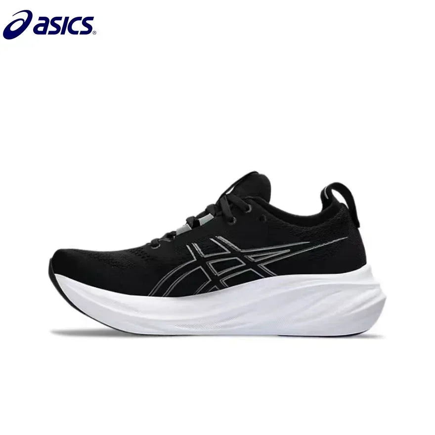 Original Asics Nimbus 26 Running Shoes Men Cushion Stability Asics Sports Shoes Unisex Sneakers White