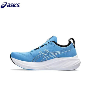 Original Asics Nimbus 26 Running Shoes Men Cushion Stability Asics Sports Shoes Unisex Sneakers White