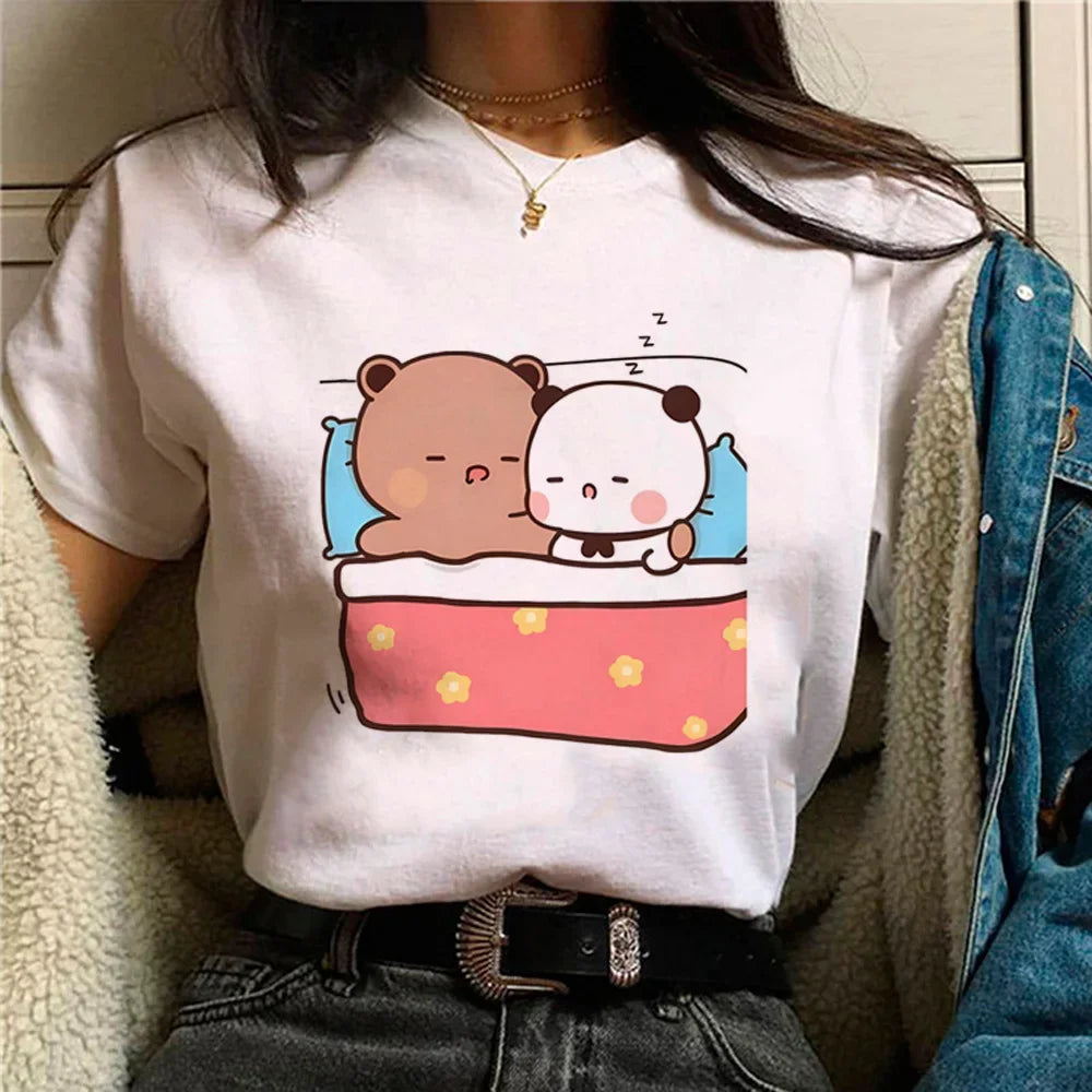 Bubu Dudu t shirt women comic designer anime top girl graphic funny clothes